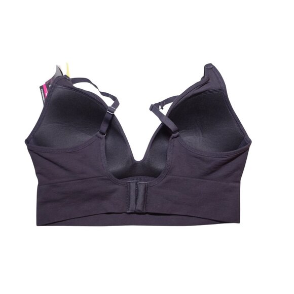 NWT Maidenform M Seamless Lift Bralette Sz M Black Wireless Convertible - Picture 3 of 7